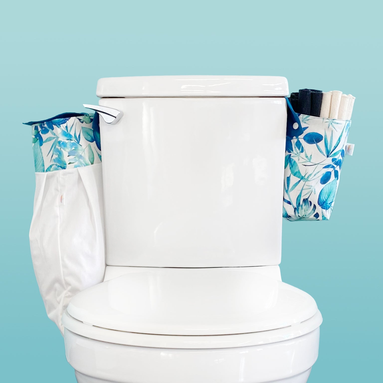 Ensemble de papier de toilette réutilisable - Feuillage aquarelle