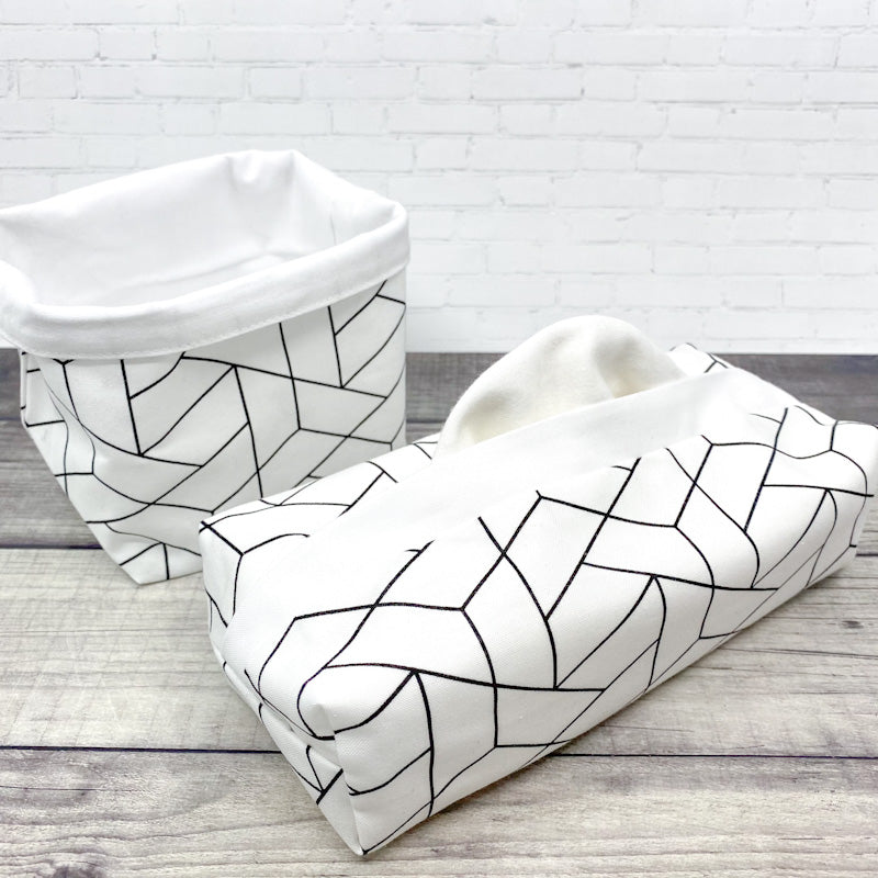 Les mouchoirs lavables - Blanc - paquet de 12 avec wrap - Le Capucin Inc