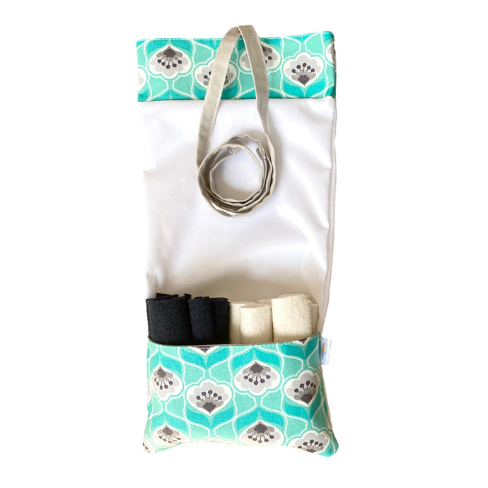 Lot De 100 Sacs De Transport Pour Gilet Réutilisables - Dimensions 12x17x21 Cm, Bleus
